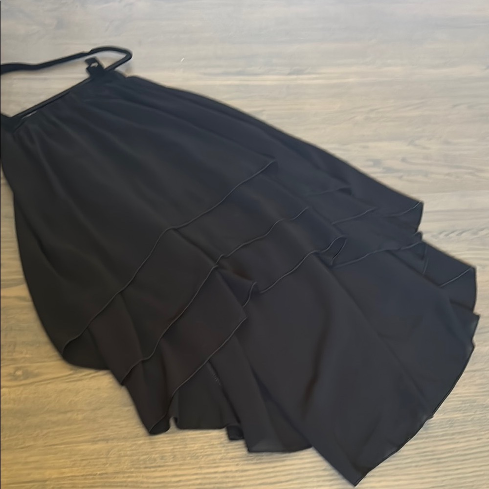 Elegant Black Layered Skirt